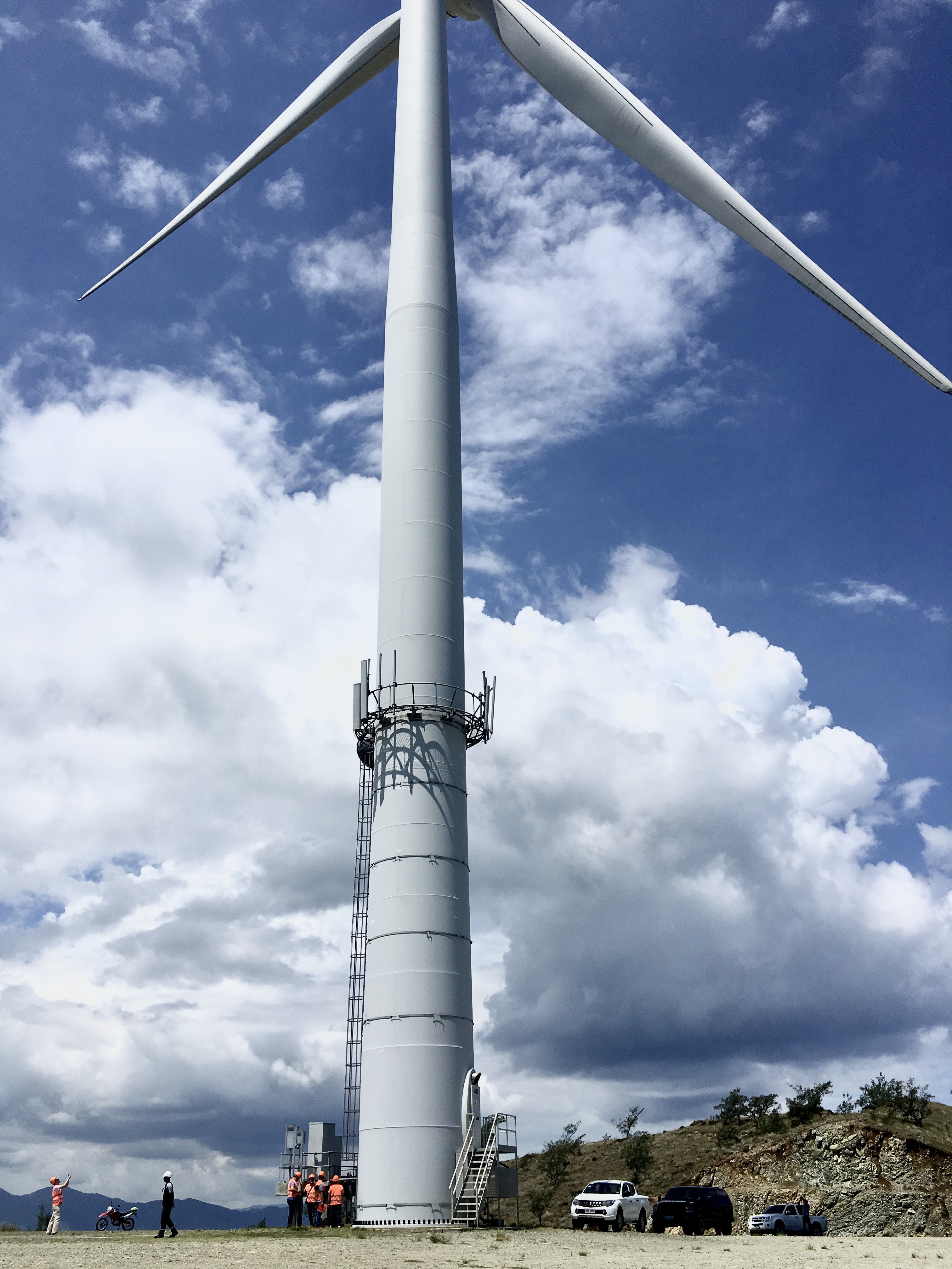Power Windmill with Telecommunications Technology Installed