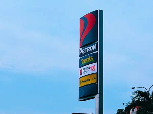Steel advertising structure